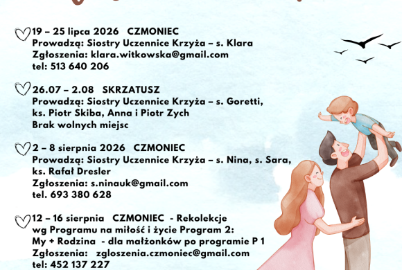 Rekolekcje dla rodzin ➡️ terminy, miejsca, organizatorzy