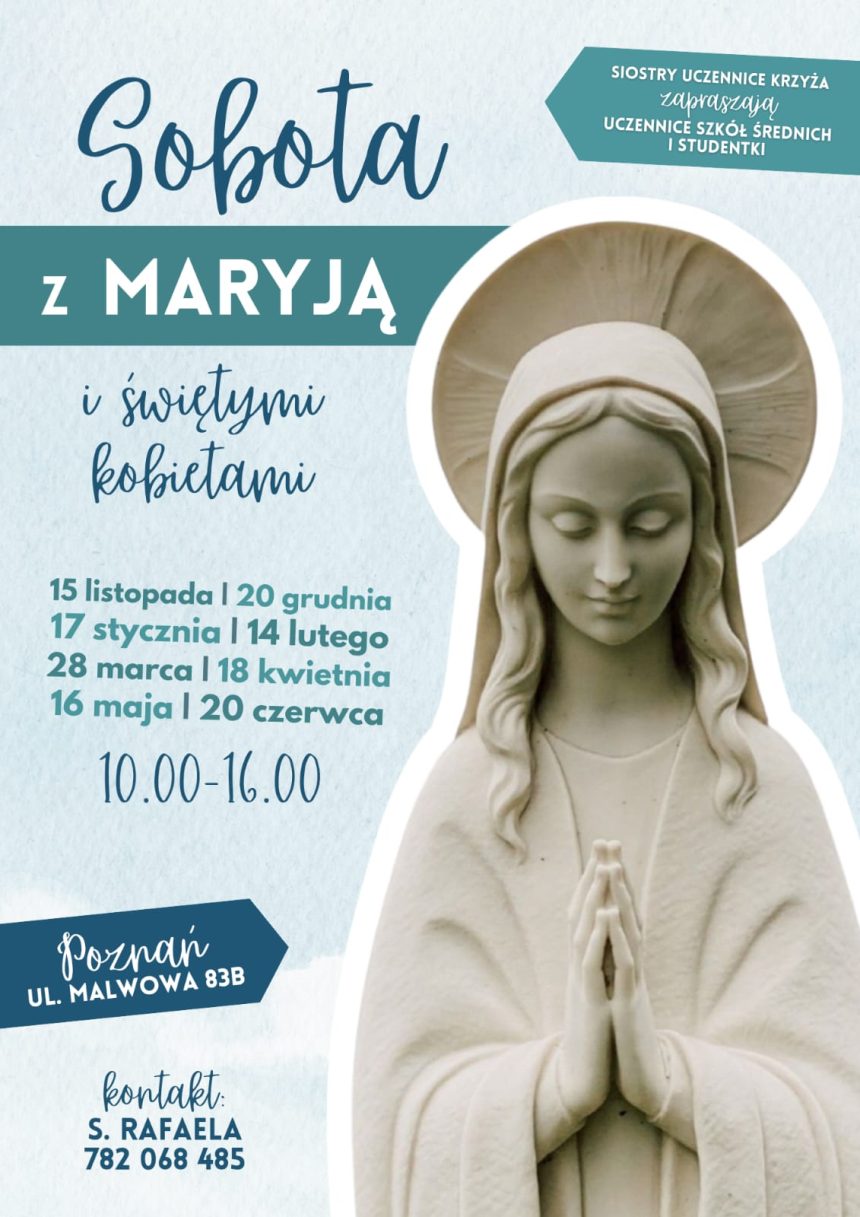 Sobota z Maryją i świętymi kobietami ➡️ w Poznaniu ➡️ 15 listopada 2025 r.